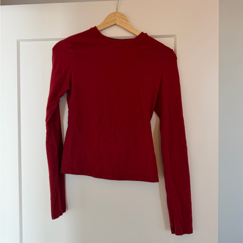 Skims fits everybody red long sleeve